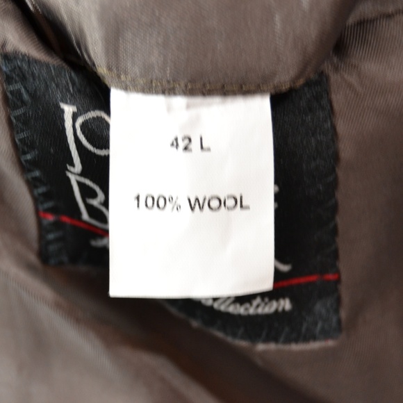 Jos A Bank 42L Sport Coat Blazer Suit Jacket Dark - Picture 8 of 8